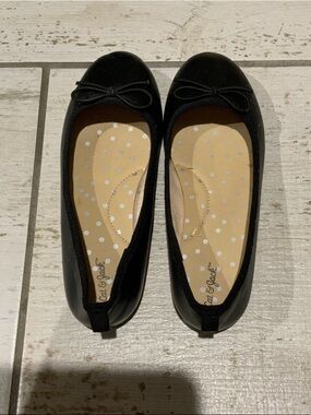 Cat & Jack Black Bow Ballet Flats